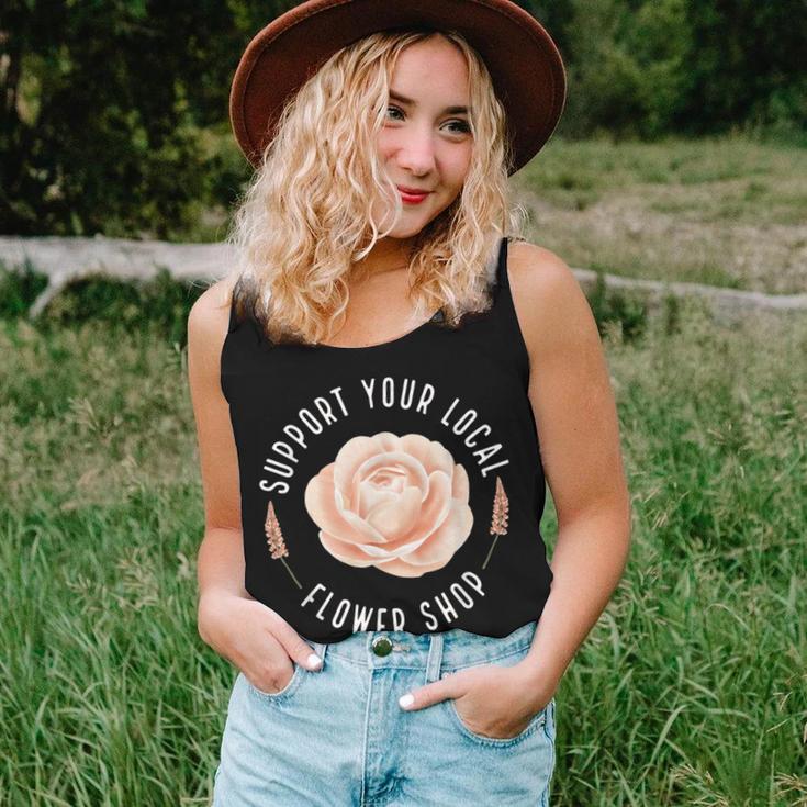 Support Your Local Flower Shop Florist Women Tank Top Gifts for Her