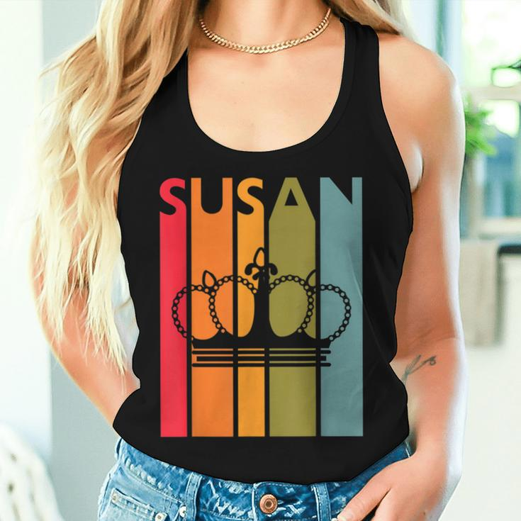 Susan Idea For Girls First Name Vintage Susan Women Tank Top Gifts for Her