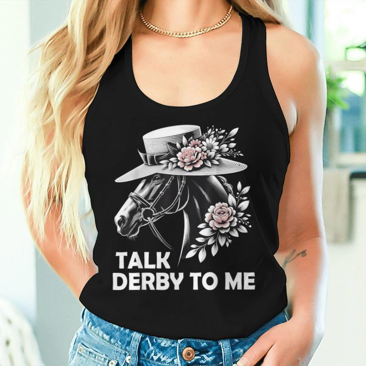 Talk Derby To Me Derby Day 2024 Horse Racing For Women Women Tank Top Gifts for Her