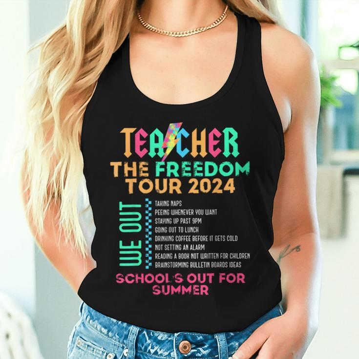 Teacher The Freedom Tour School's Out For Summer Last Day Women Tank Top Gifts for Her