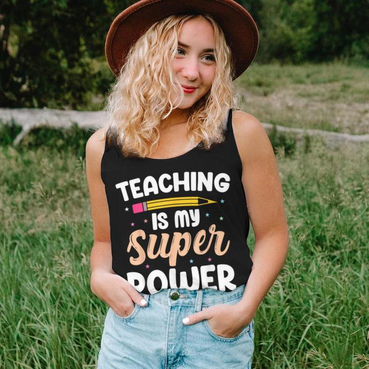 Teaching Is My Superpower Back To School Teachers Students Women Tank Top Gifts for Her