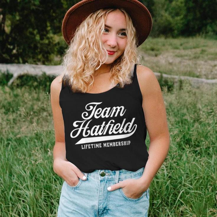 Team Hatfield Lifetime Membership Family Surname Last Name Women Tank Top Gifts for Her