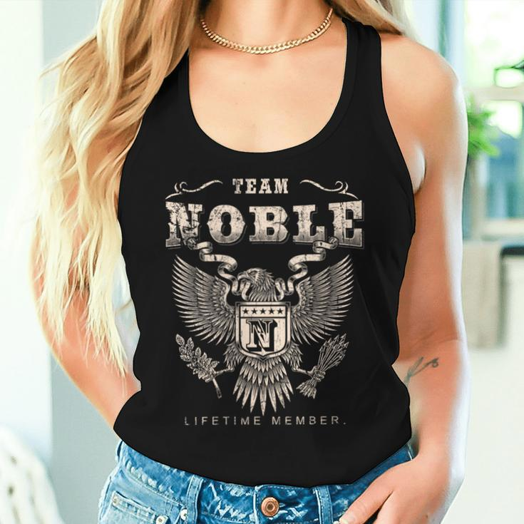 Team Noble Family Name Lifetime Member Women Tank Top Gifts for Her