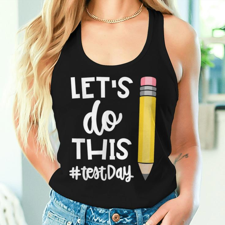 Lets Do This Test Day State Testing Teacher Motivational Women Tank Top Gifts for Her