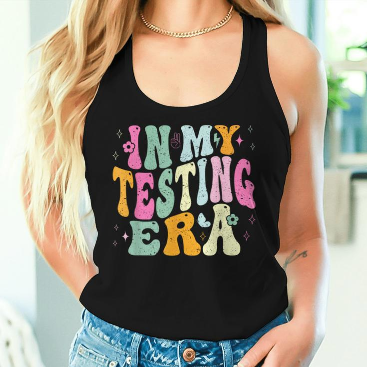 In My Testing Era Testing Day Teacher Test Day Retro Vintage Women Tank Top Gifts for Her