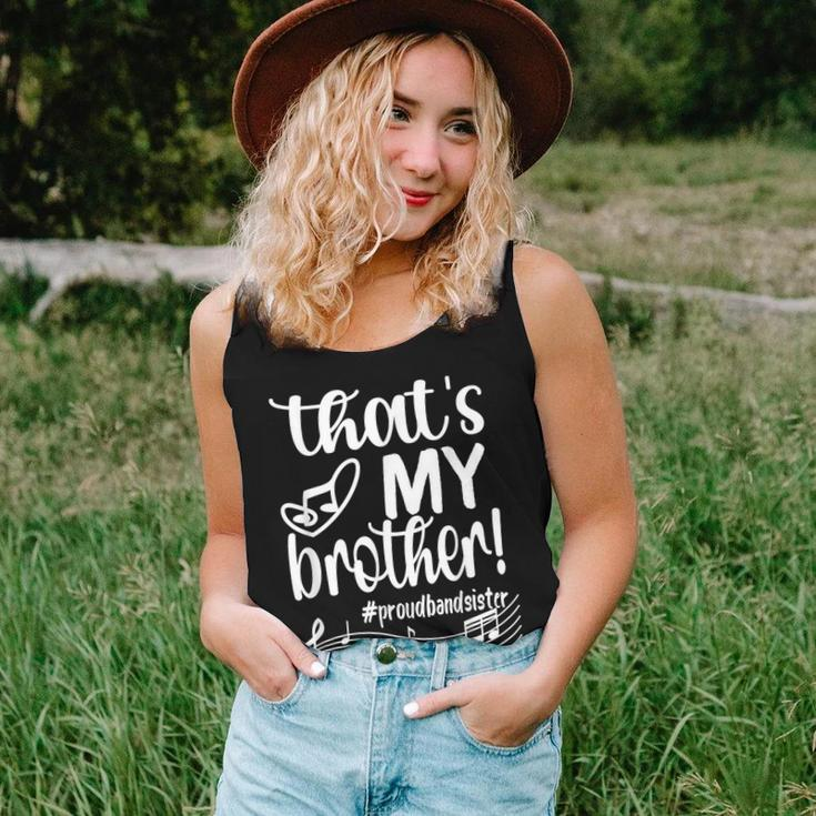That's My Brother Proud Band Sister Marching Band Sis Women Tank Top Gifts for Her
