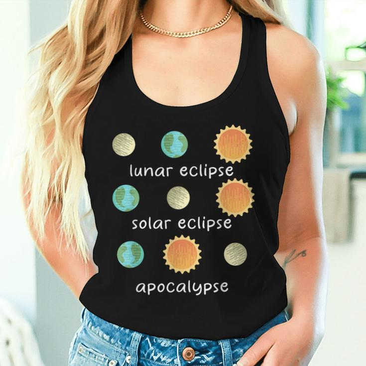 Three Eclipse To Learn Science Teacher Space Women Tank Top Gifts for Her