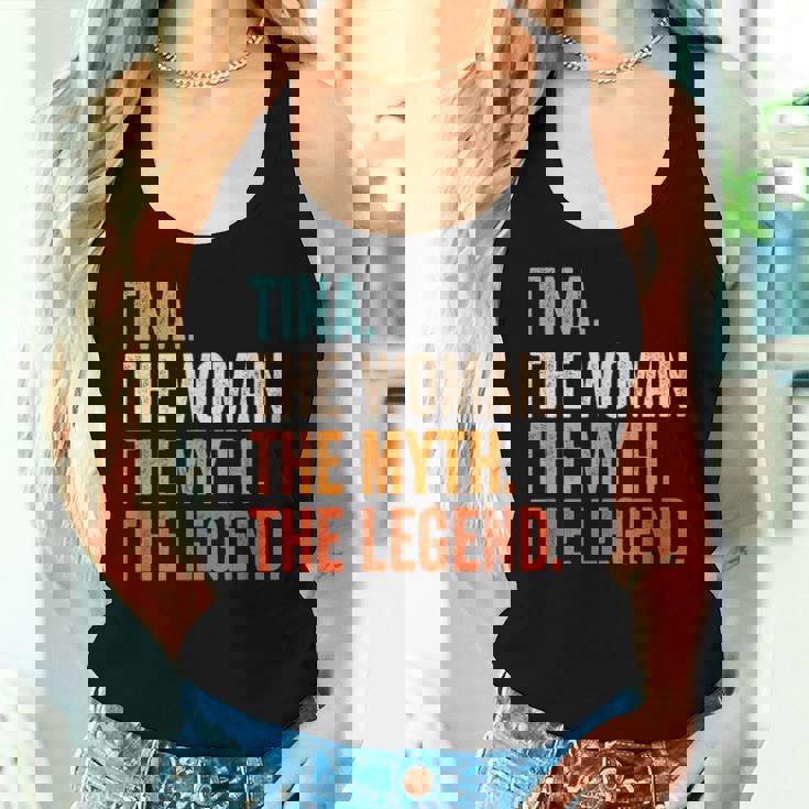 Tina The Woman The Myth The Legend First Name Tina Women Tank Top Gifts for Her