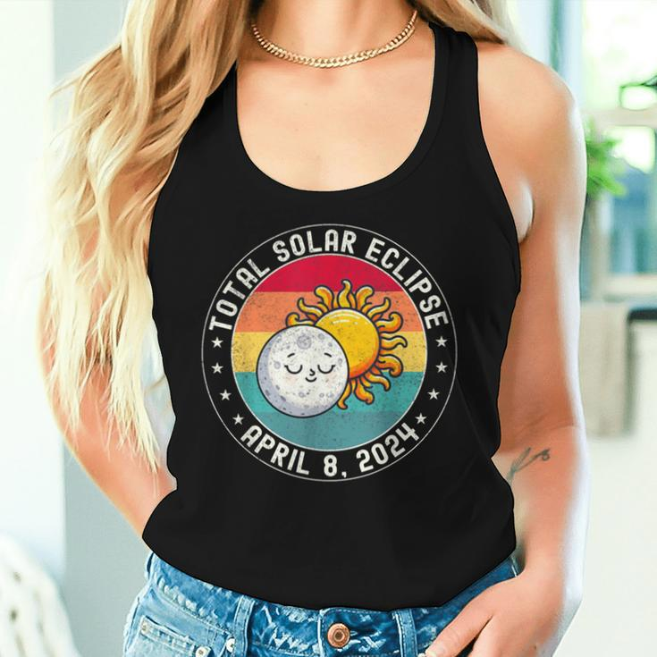 Total Solar Eclipse April 8Th 2024 Retro Women Tank Top Gifts for Her