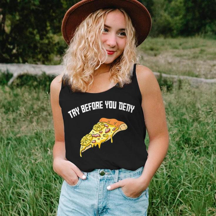 Try Before You Deny Strange Surfer Pineapple Pizza Boy Girl Women Tank Top Gifts for Her
