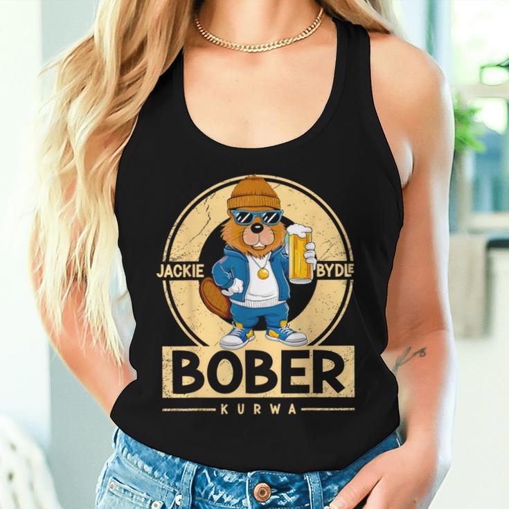 Ultimate Bober Bóbr Kurwa Polish Beer Bober Kurwa Bobr Gray Tank Top Frauen Geschenke für Sie