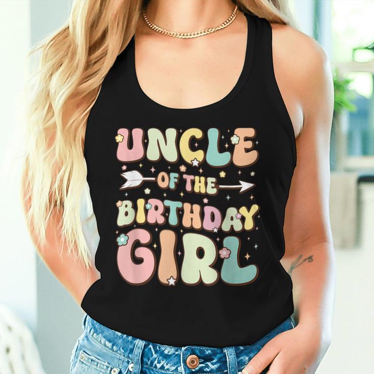 Uncle Of The Birthday Girl Matching Family Birthday Women Tank Top Gifts for Her