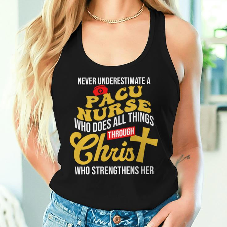 Never Underestimate A Pacu Nurse Who Does All Things Women Tank Top Gifts for Her