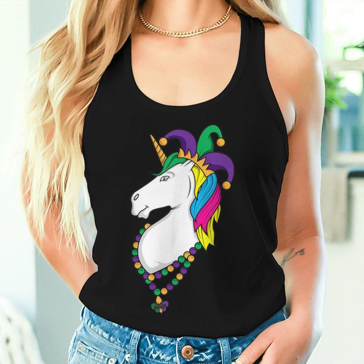 Unicorn Mardi Gras Magical Street Parade Women Tank Top Gifts for Her