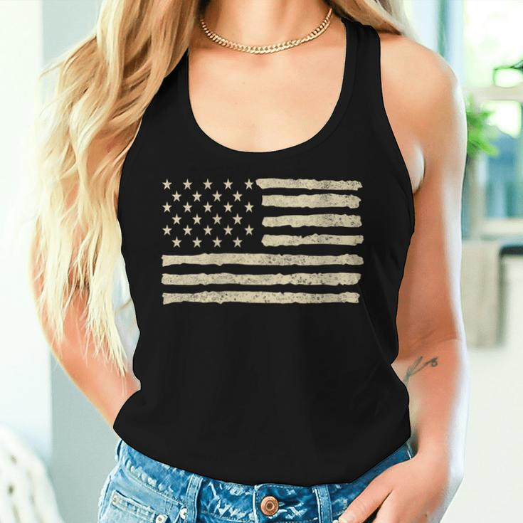 Usa Flag American Flag 4Th Of July Independence Day Vintage Women Tank Top Gifts for Her