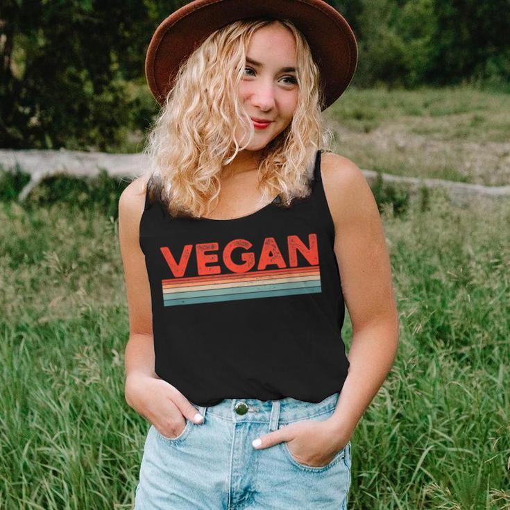 Vegan Retro Writing Lines Plant Based Women Tank Top Gifts for Her