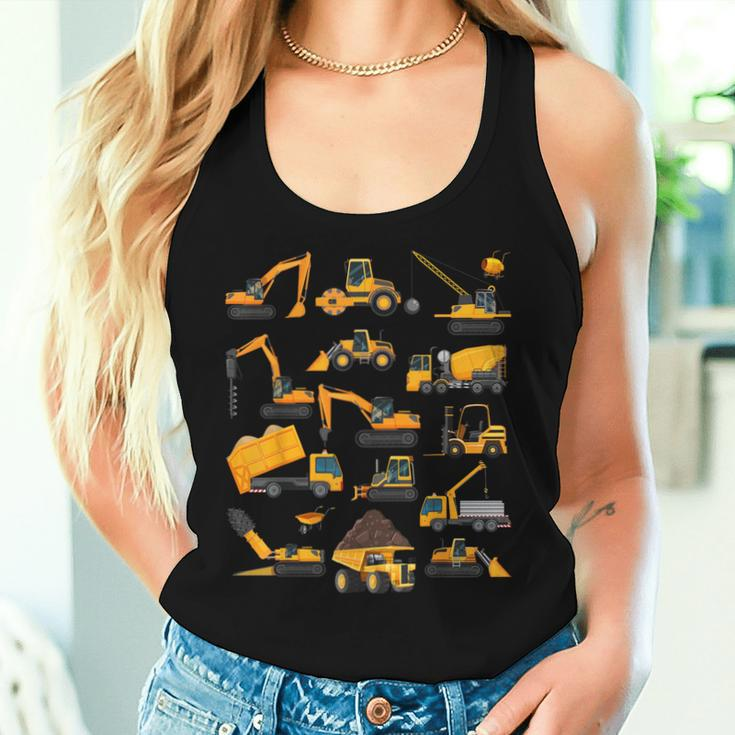 Vehicles Construction Trucks For Boys Girls Women Tank Top Gifts for Her