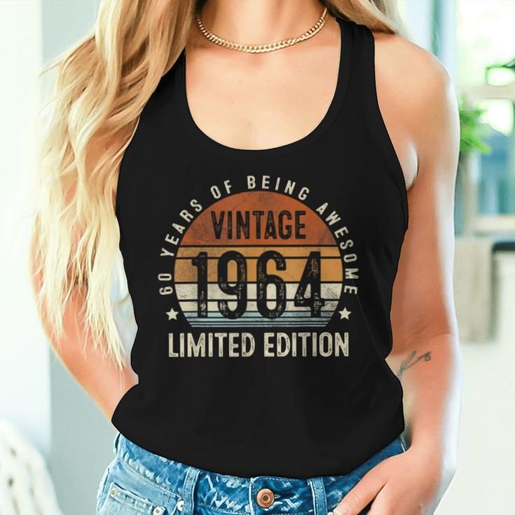 Vintage 1964 60 Birthday Decorations 60Th Birthday Women Tank Top Gifts for Her