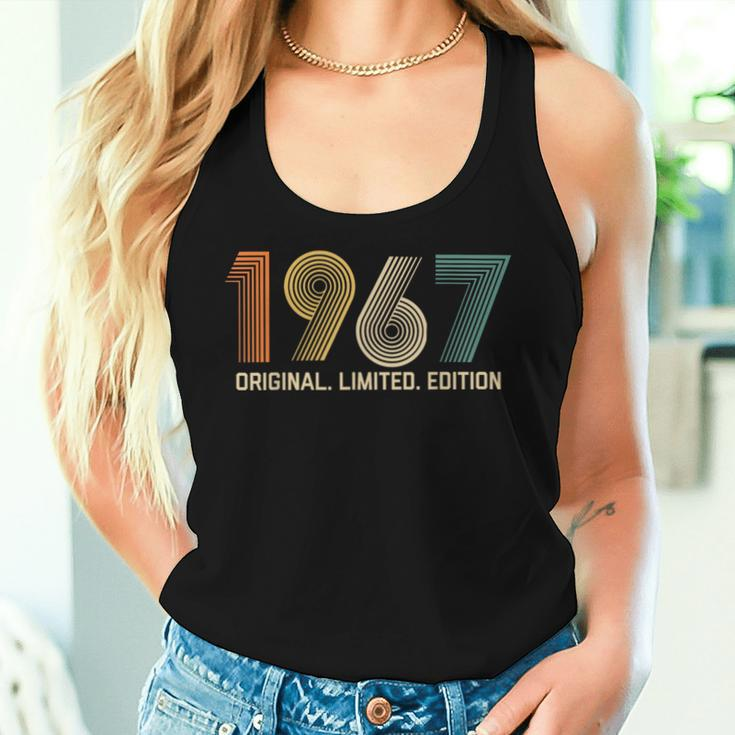 Vintage 1967 Birthday Retro 1967 For Born In 1967 Women Tank Top Gifts for Her