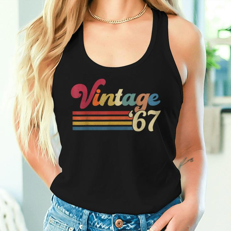 Vintage 1967 Retro 55'S 55Th For B-Day Women Tank Top Gifts for Her