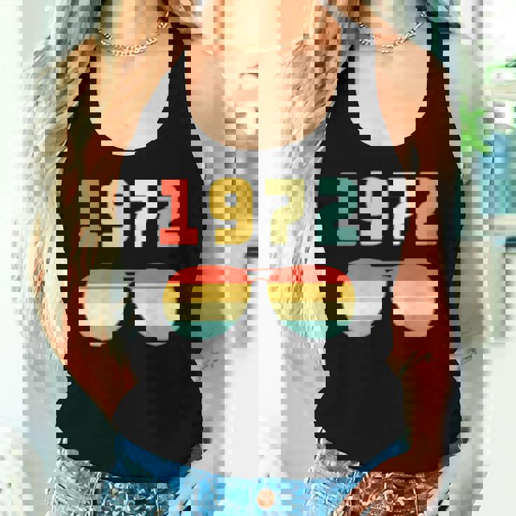 Vintage 1972For Retro 1972 Birthday Women Tank Top Gifts for Her