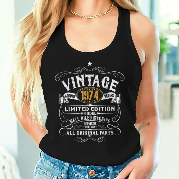 Vintage 1974 50Th Birthday Women Tank Top Gifts for Her