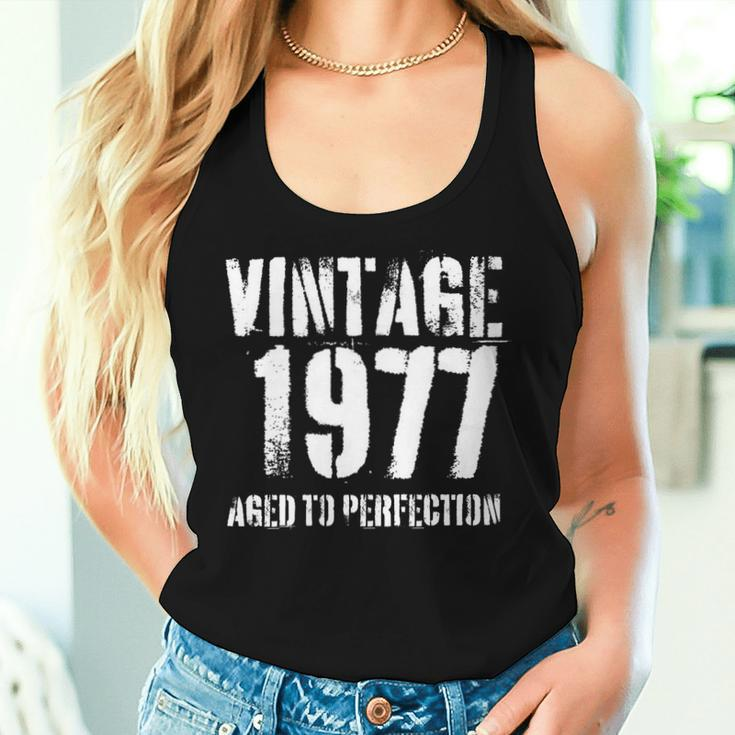 Vintage 1977 Birthday Retro Style Women Tank Top Gifts for Her
