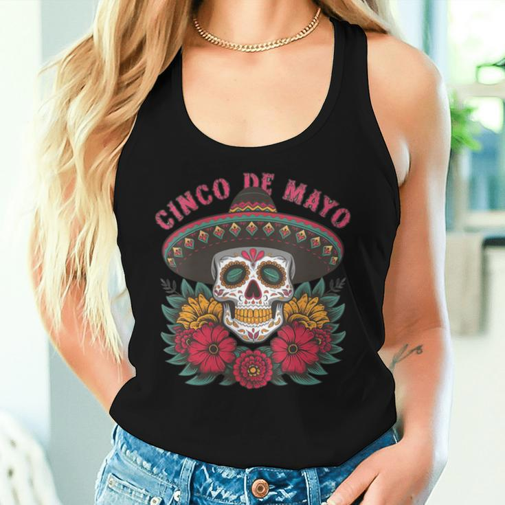 Vintage Cinco De Mayo Mexico Women Tank Top Gifts for Her