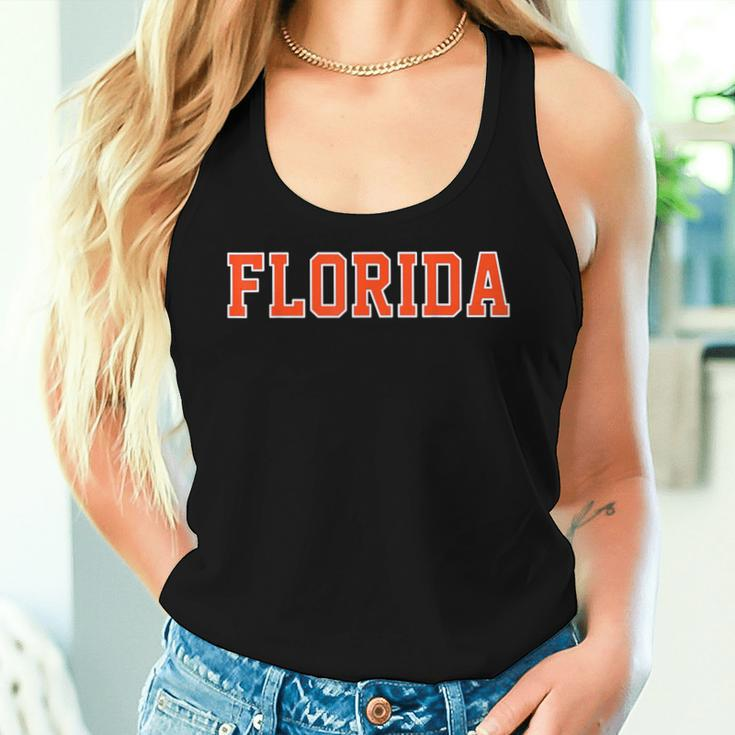 Vintage Florida Florida Retro Orange Women Tank Top Gifts for Her