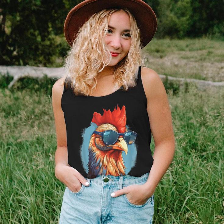 Vintage Rooster Chicken Sunglasses Women Tank Top Gifts for Her