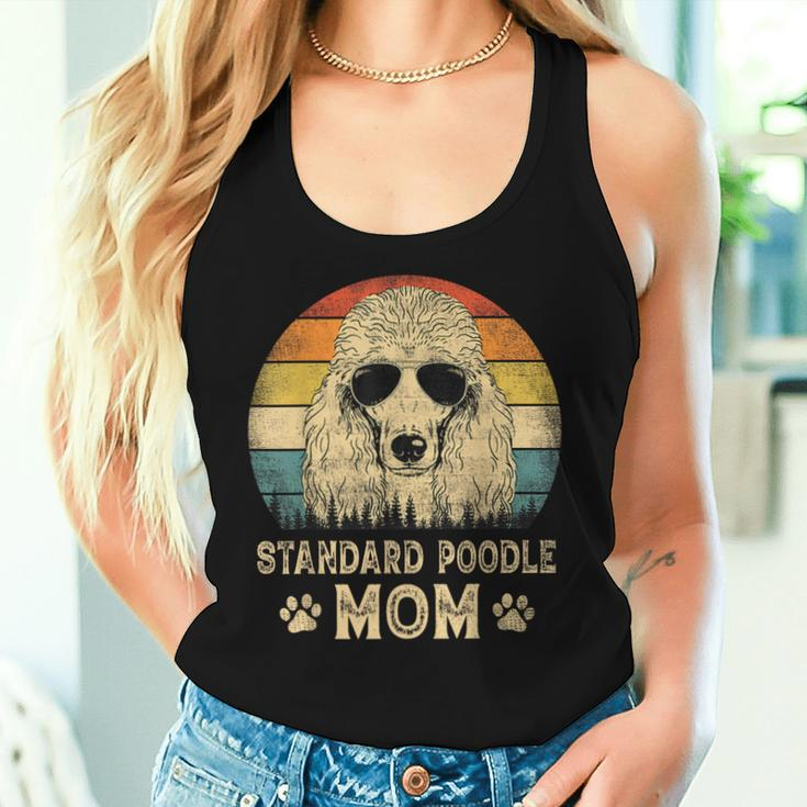 Vintage Standard Poodle Mom Dog Lovers Mother's Day Women Tank Top Gifts for Her