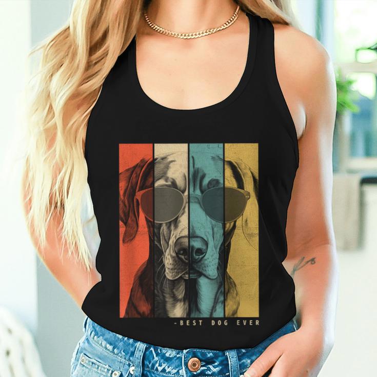 Vintage Weimaraner Hund Mama Papa Kinder Männer Frauen Tank Top Frauen Geschenke für Sie