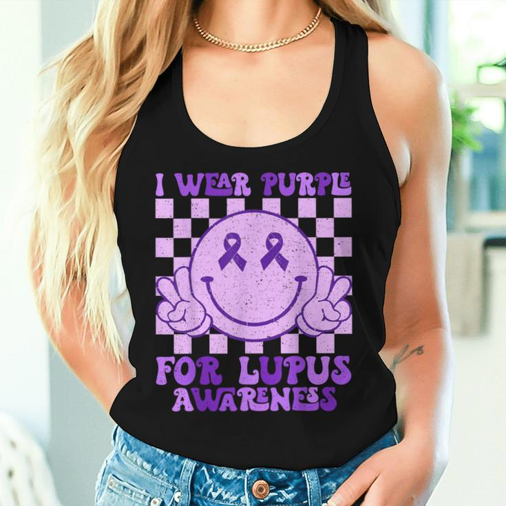 I Wear Purple For Lupus Awareness Purple Lupus Women Tank Top Gifts for Her