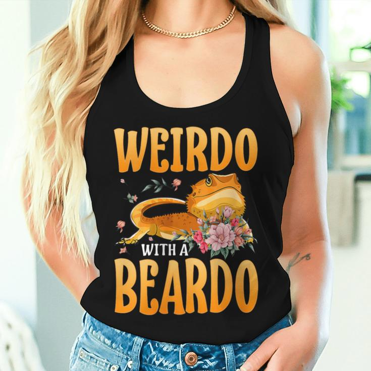 Weirdo With A Beardo Bearded Dragon Beardie Women Tank Top Gifts for Her