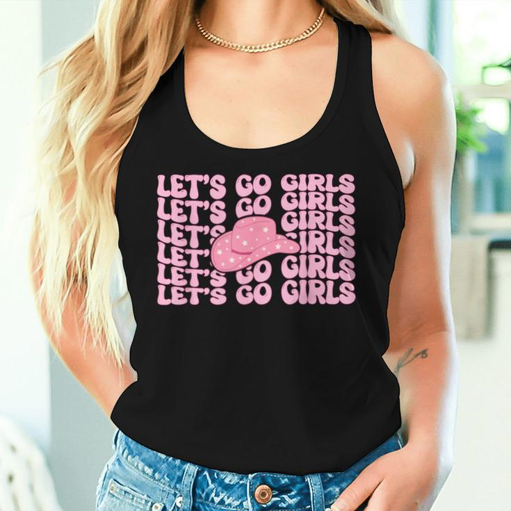 Western Let's Go Girls Bridal Bachelorette Party Cowgirl Women Tank Top Gifts for Her