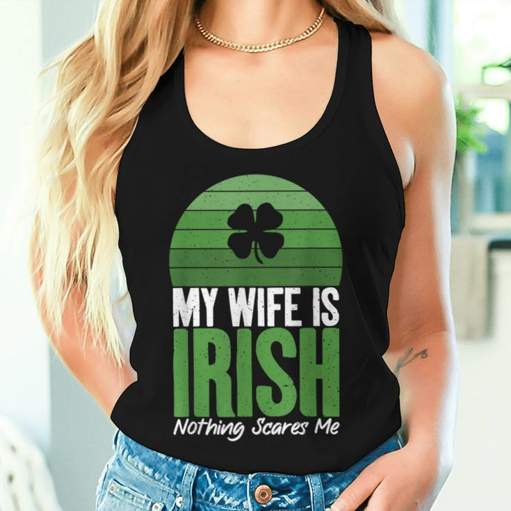 My Wife Is Irish Nothing Scares Me Irish Women Tank Top Gifts for Her