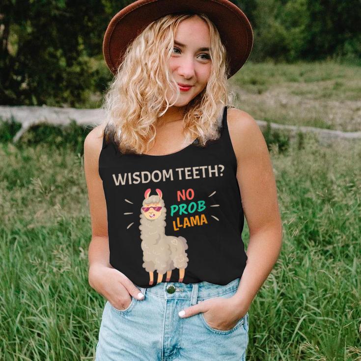 Wisdom Th No Probllama Tooth Removal Recovery Women Tank Top Gifts for Her