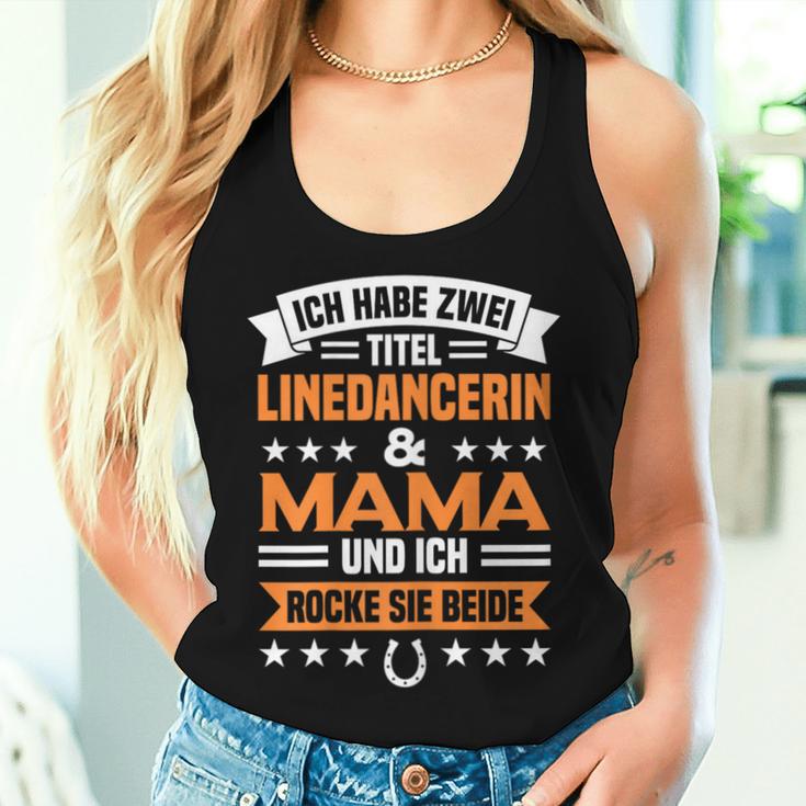 Women's Linedance Mama Zwei Titel Line Dance Tank Top Frauen Geschenke für Sie