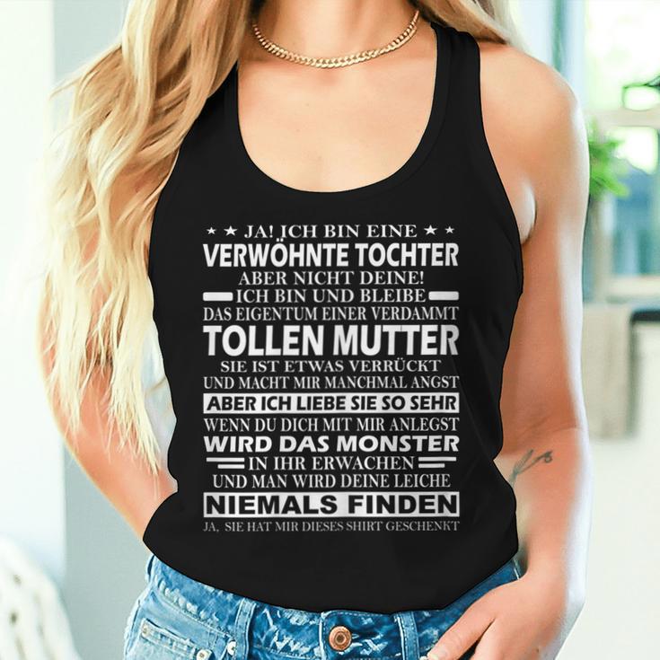 Women's Mum And Daughter Ja Ich Bin Eine Pampered Tochter Tank Top Frauen Geschenke für Sie