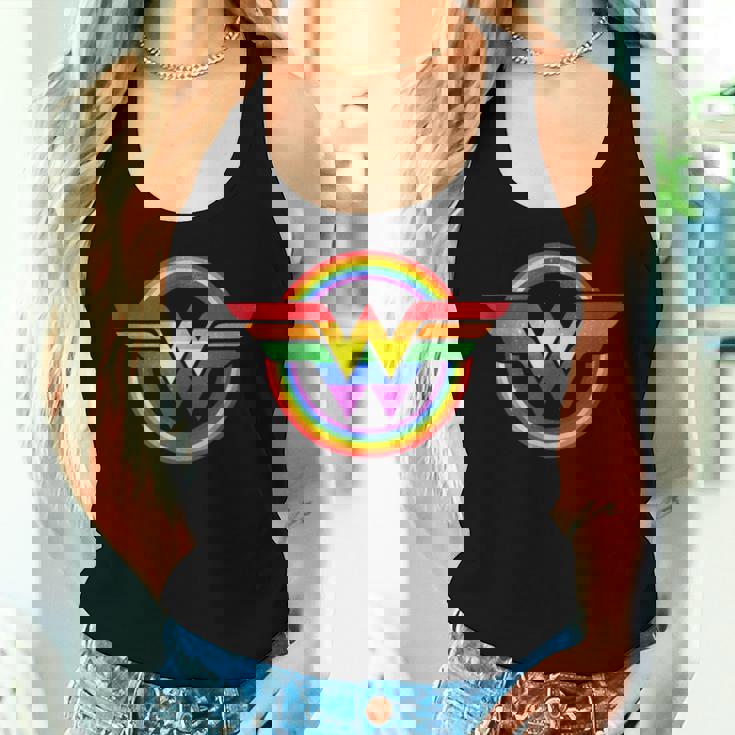 Wonder Pride Gay Hero Proud Ally Lgbtq Rainbow Flag Women Tank Top Gifts for Her