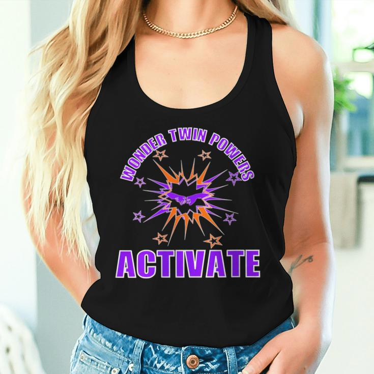 Wonder Twin Powers Activate Twin Brother Twin Sister Women Tank Top Gifts for Her