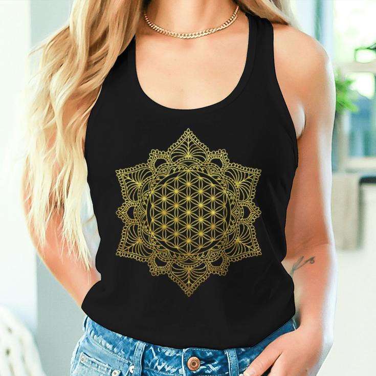 Yoga Blume Des Lebens Buddhistische Meditation Mandala Tank Top Frauen Geschenke für Sie