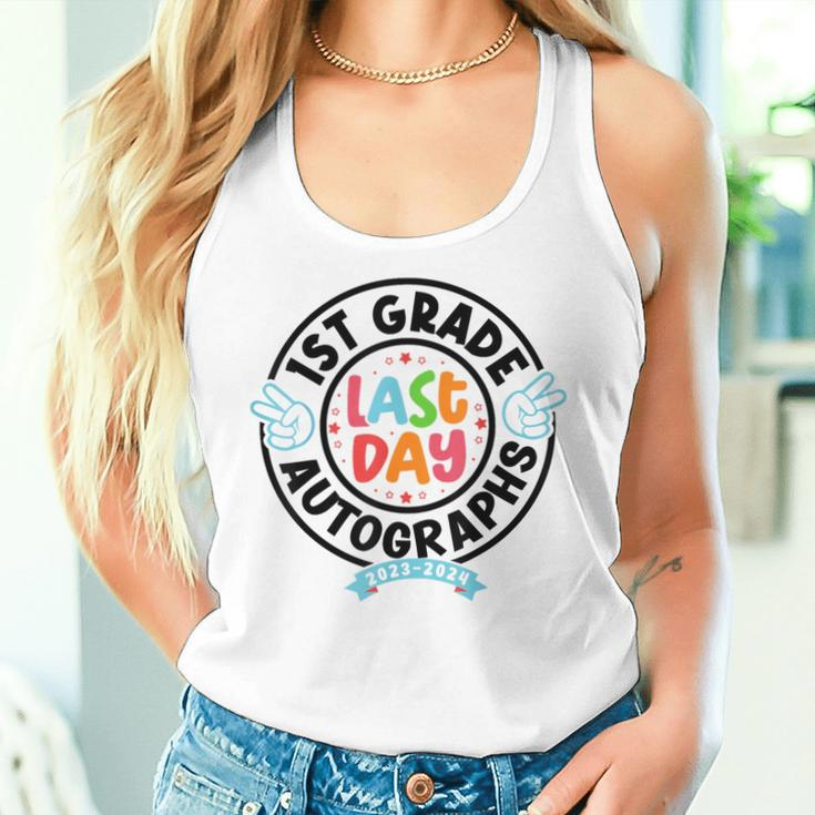 2024 Last Day Of School Autograph 1St Grade Graduation Party Women Tank Top Gifts for Her