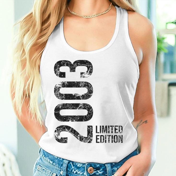 21St Birthday 21 Years Old Man Woman Vintage 2003 Women Tank Top Gifts for Her