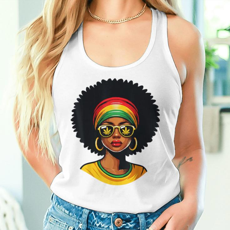 Africa Woman Headscarf Nubian Melanin Popping Black History Women Tank Top Gifts for Her