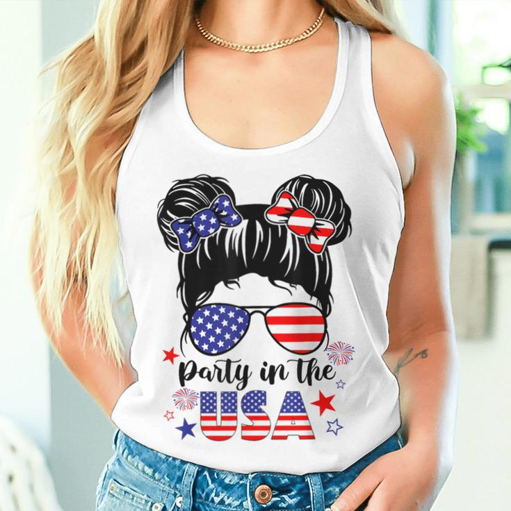 American Flag Party In Usa 4Th July Patriotic Kid Girl Women Tank Top Gifts for Her