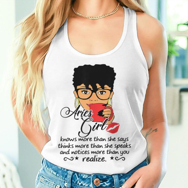 Aries Girl Are Born In March 21 To April 19 Birthday Women Tank Top Gifts for Her