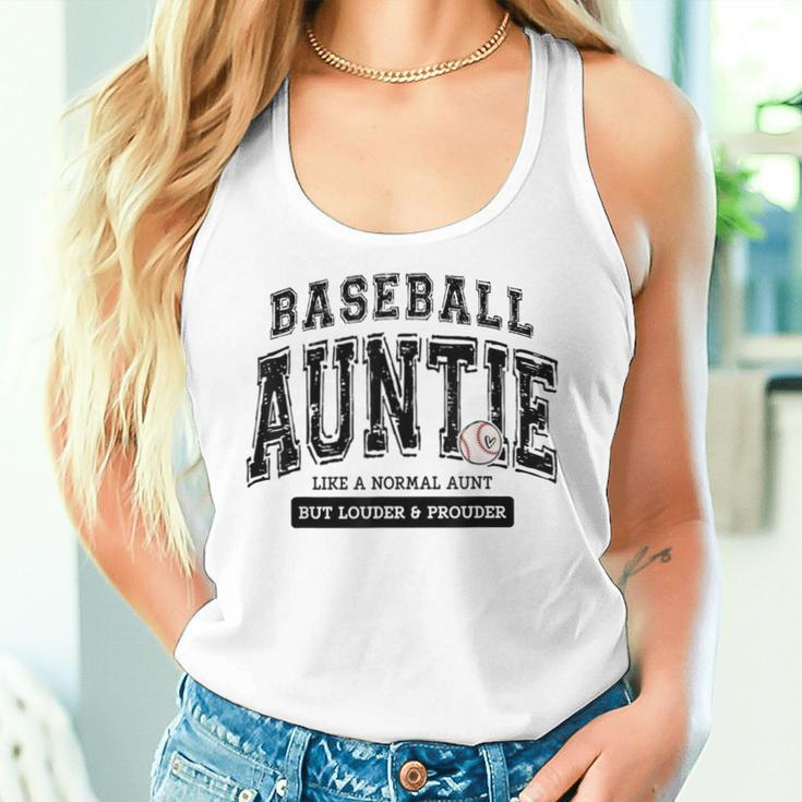 Baseball Auntie Matching Aunt Loud Proud Family Player Game Women Tank Top Gifts for Her