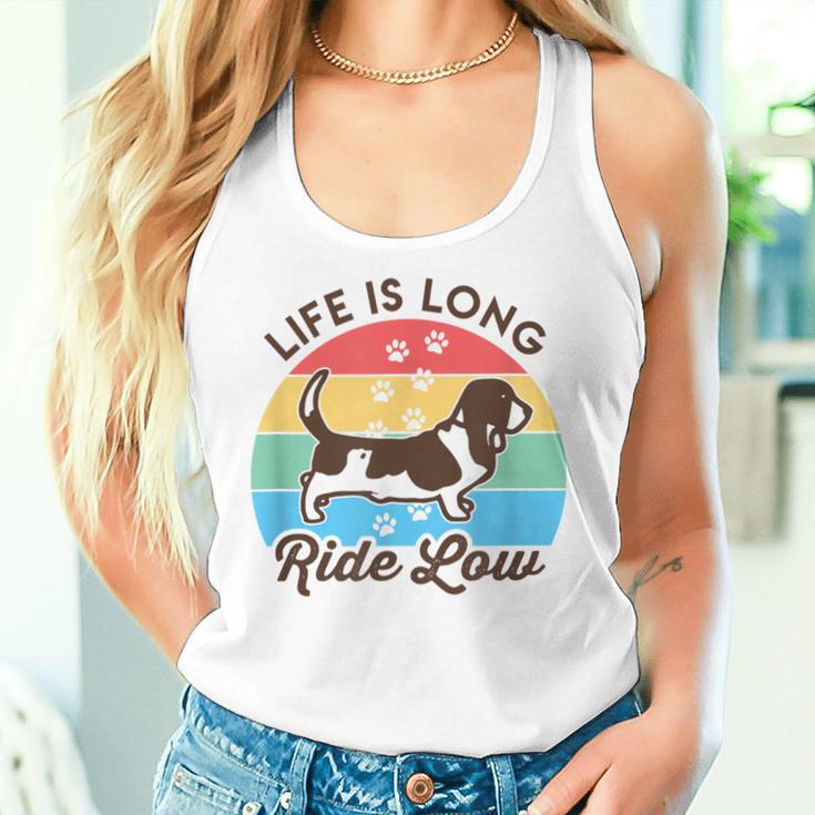 Basset Mama Papa Lustig Retrointage Niedlich Basset Hund Tank Top Frauen Geschenke für Sie