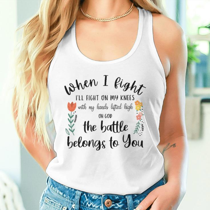The Battle Belongs To You Christian Saying Costume Women Tank Top Gifts for Her